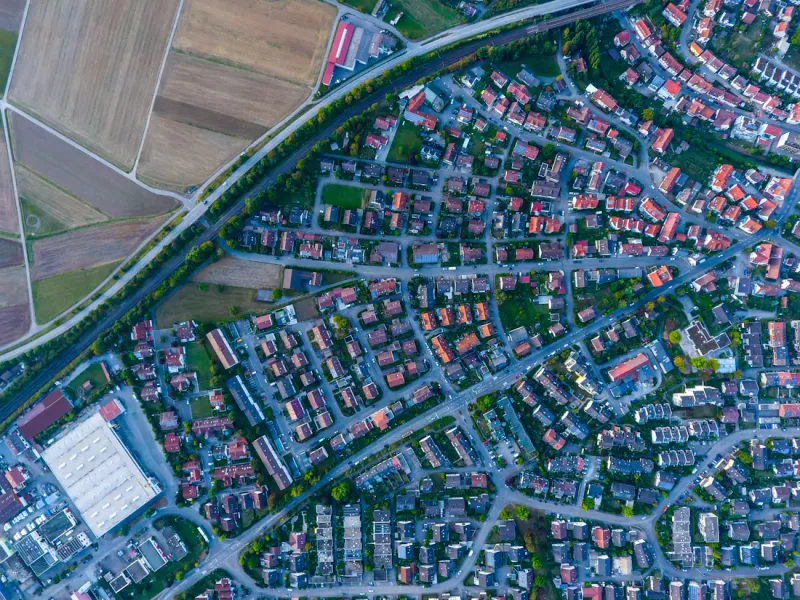 Snimak pejzaža iz vazduha